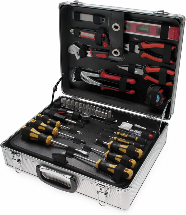 BGS Diy 2204 | Werkzeug-Satz im Alukoffer | 129-tlg., Satz