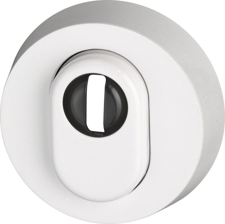 ABUS Schutzrosette mit Zylinderschutz RHZS415 W für Holztüren weiss 05703, Weiss
