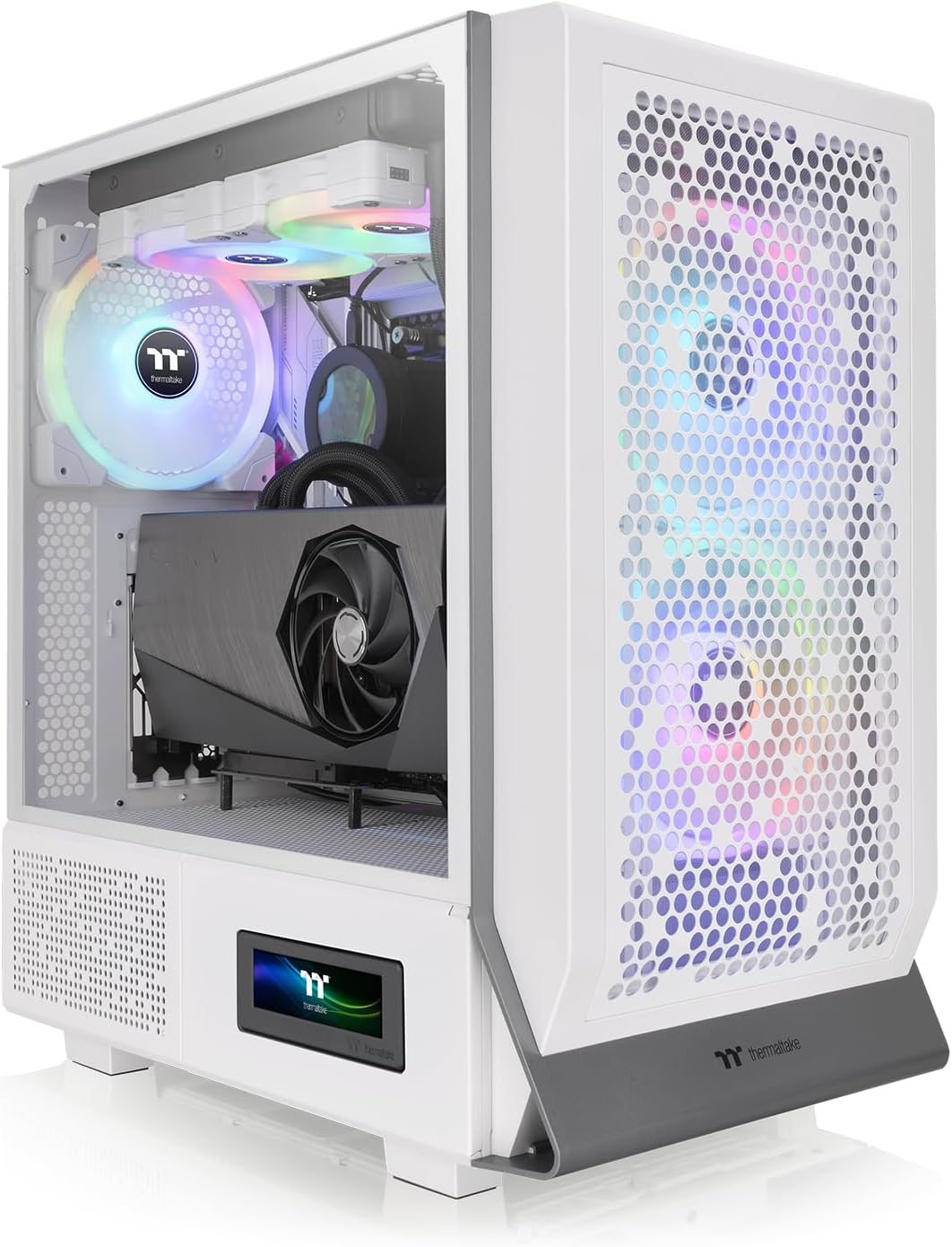 Thermaltake Ceres 300 TG ARGB, Mid Tower Chassis, White Snow, Snow