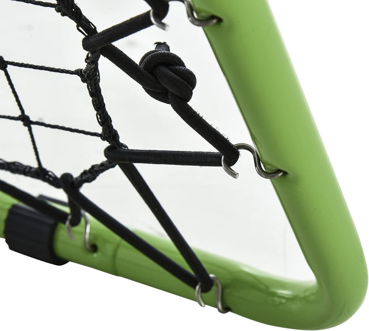 HOMCOM Fussball Rebounder Kickback Tor Rückprallwand Netz für Baseball Basketball beidseitiger Rückp