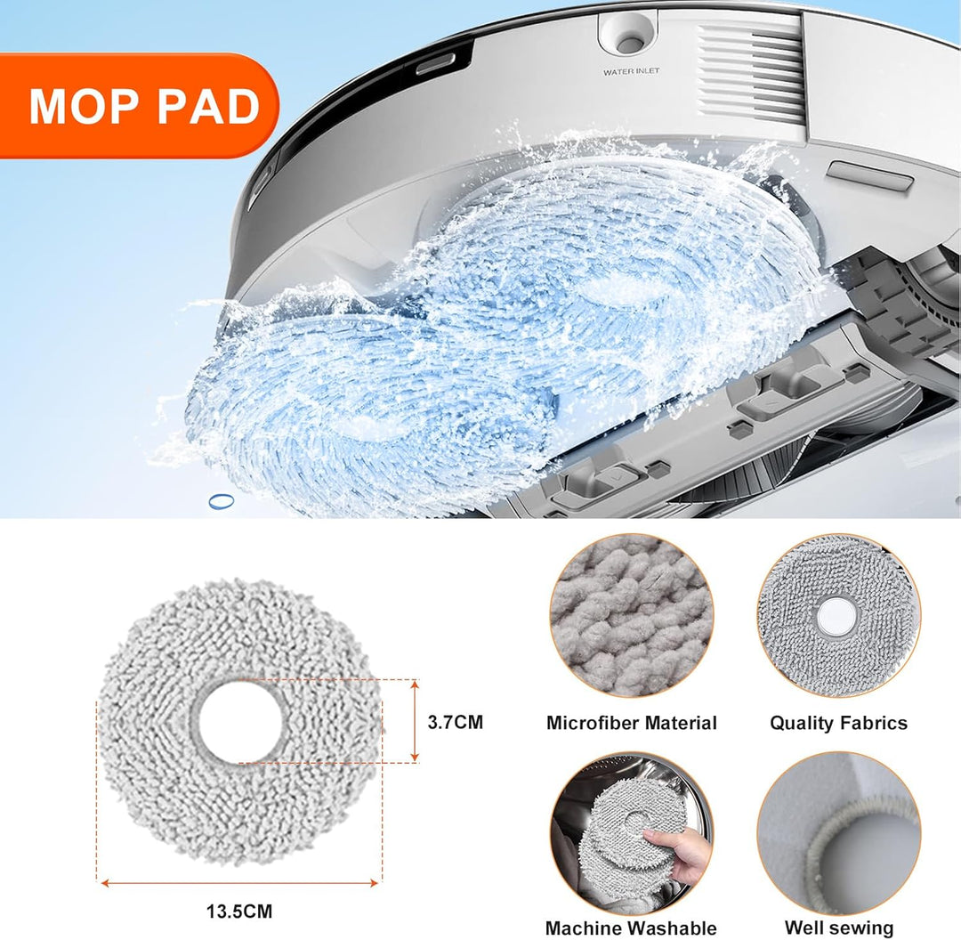 Zubehörset für Dreame L10s Ultra/L10 Ultra Saugroboter: BAKTH 18 Stück Saugroboter Ersatzteile Zubeh