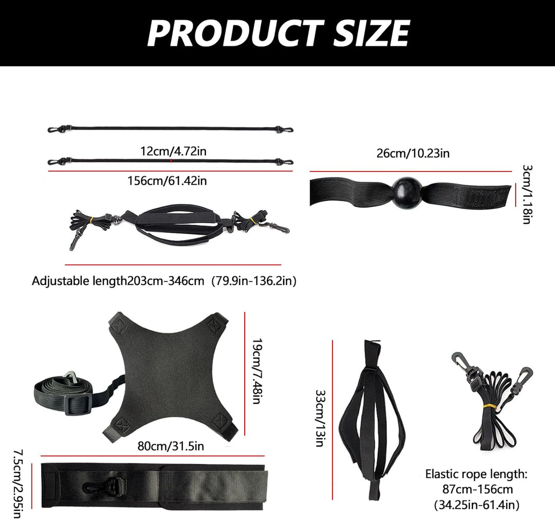 Aisny Volleyball Trainingsgeräte Set, Volleyball Zubehör Resistance Band Widerstandsgürtel Verstellb