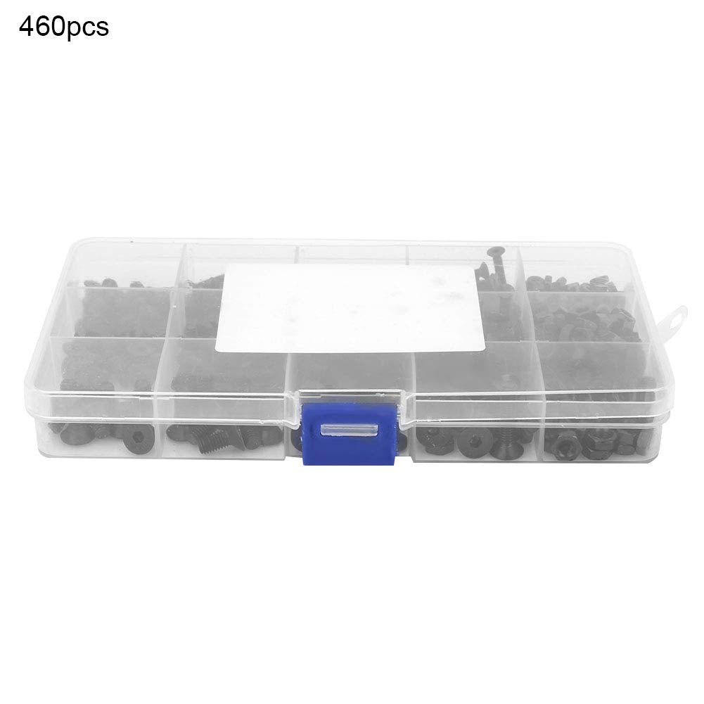 460pcs M3 M4 M5 Senkkopfschraube Senkkopfdiele Gewindeschneidschrauben Drive Cup-Point Stellschraube