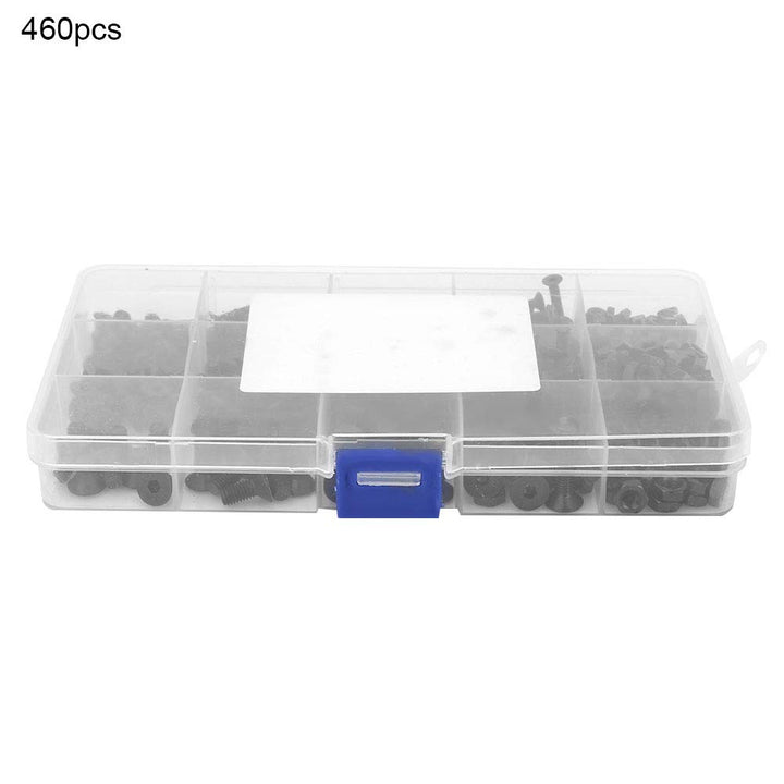 460pcs M3 M4 M5 Senkkopfschraube Senkkopfdiele Gewindeschneidschrauben Drive Cup-Point Stellschraube