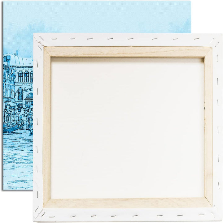 deyoli Venedig und Seine traumhaften Gondelfahrten Format: 40x40 Effekt: Monocrome Blau als Leinwand