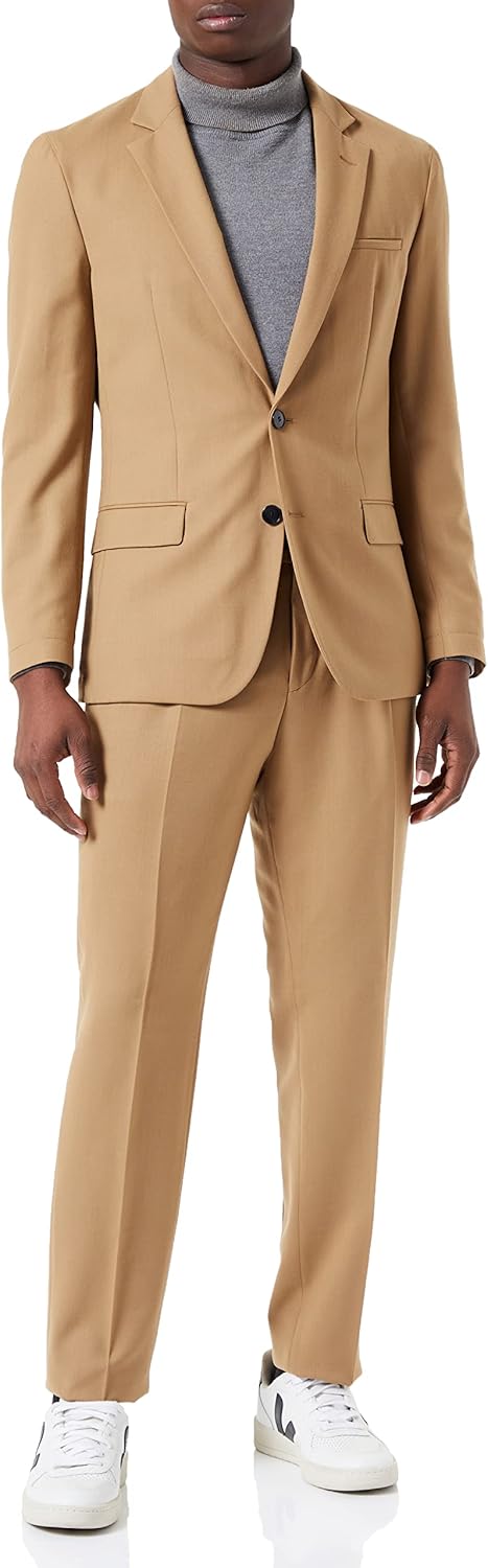 HUGO Herren Business Suit Pants Set 46 Light/Pastel Brown233, 46 Light/Pastel Brown233