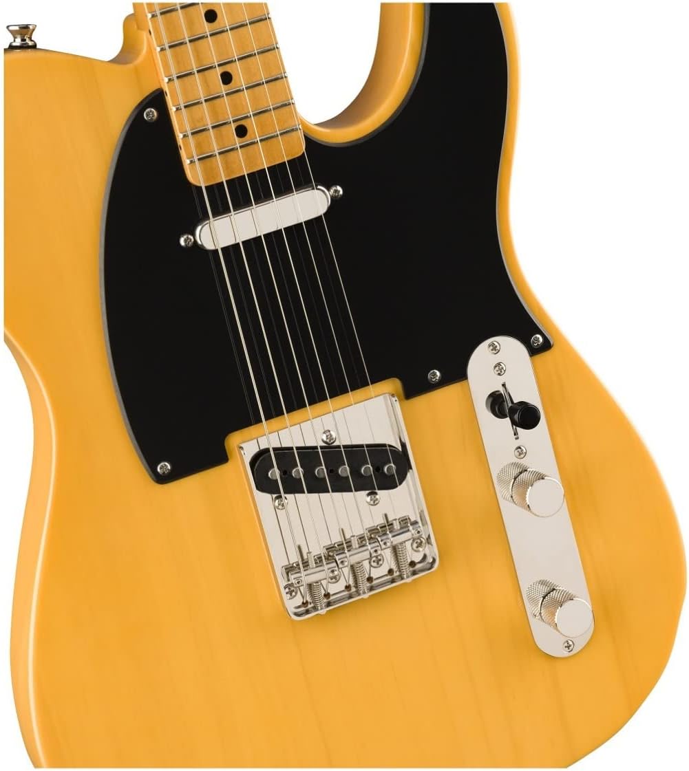Squier by Fender Classic Vibe '50s Telecaster mit Ahorngriffbrett, Butterscotch Blonde, Standardgrös