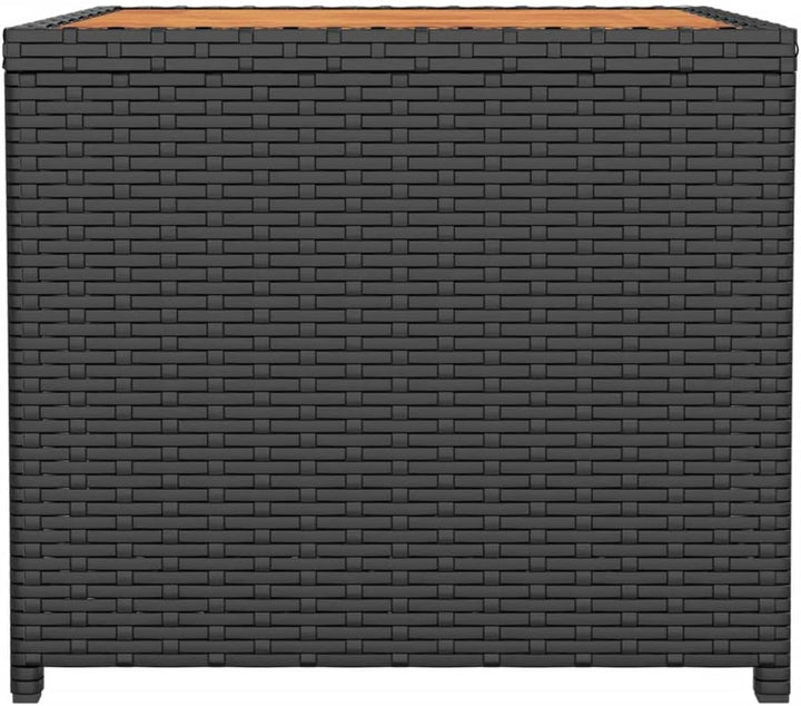 FIRBNUS 45x45x40 cm Garten Beistelltisch mit Holzplatte Couchtisch Balkontisch Terrassentisch Garten