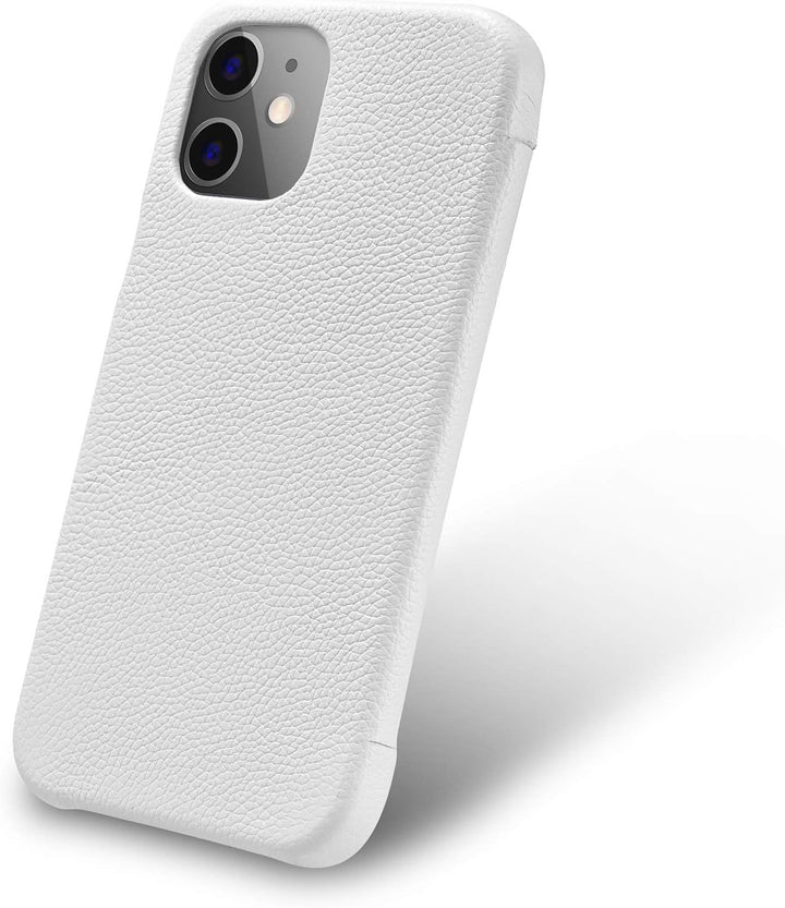 Mobiskin Hülle kompatibel mit Apple iPhone 12 Mini (5,4 Zoll), Handyhülle mit echtem Leder, Case, Sc