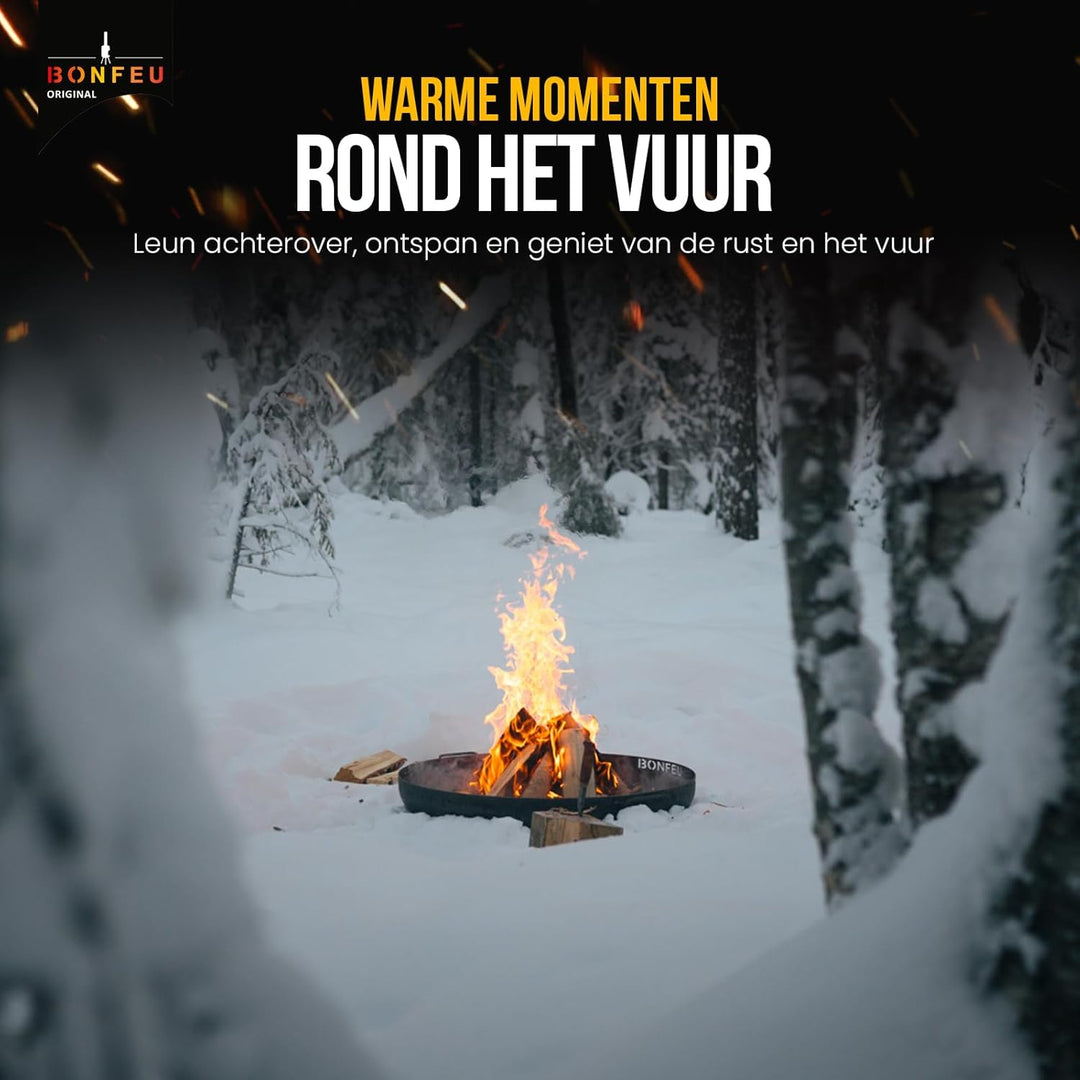 BonFeu BonBowl Plus Feuerschale 80cm - Feuerschalen für den Garten - Feuerstelle Outdoor - Feuerscha