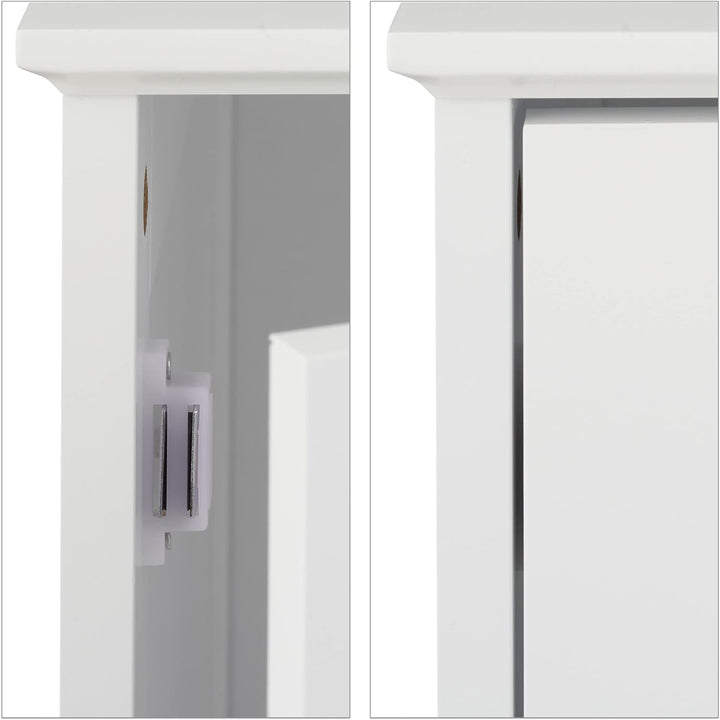 Relaxdays Katzenschrank, grosser Eingang, Magnettür, Rückseite mit Luftlöchern, HBT: 52 x 48 x 53 cm