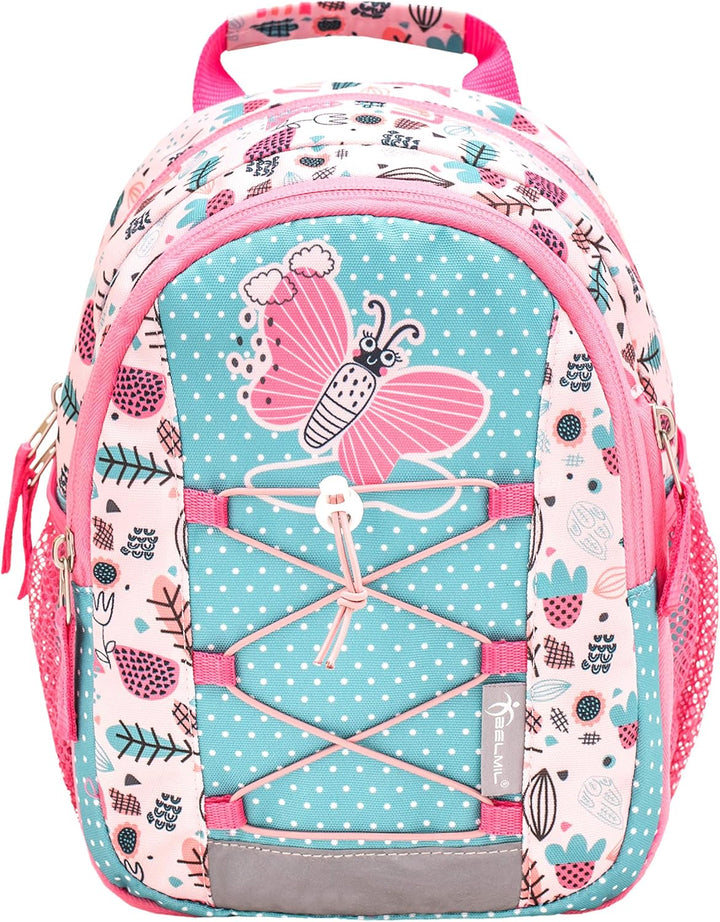 Belmil Kinderrucksack Mädchen für 1-3 Jährige - Super Leichte 290 g/Kindergarten/Krippenrucksack Kin