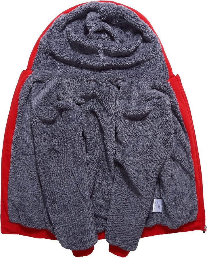 LLdress Fleecejacke Jungen Kapuzenpullover Mit Zipper Kinder Hoodie JungnsWarm Kapuzenjacke Causal W