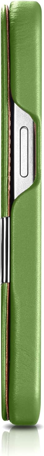 Mobiskin Hülle kompatibel mit Apple iPhone 13 (6,1 Zoll), Handyhülle mit echtem Leder, Case, Schutzh