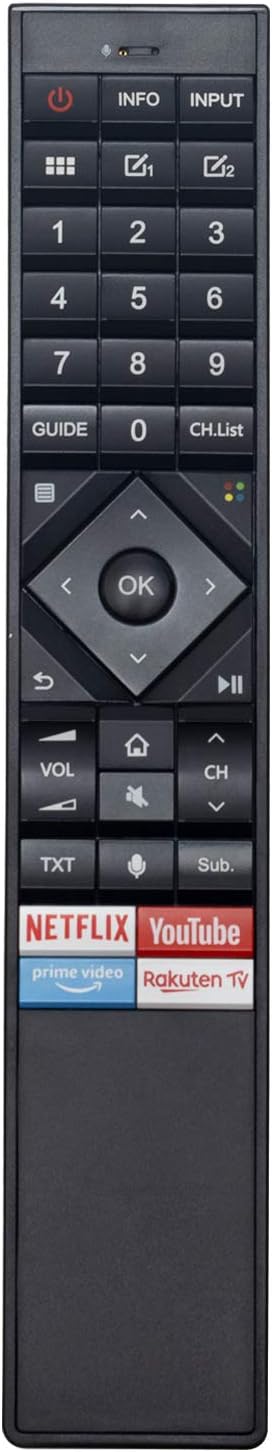 ERF3A70 Fernbedienung - VINABTY ERF 3A 70 Fernbedienung für Hisense LCD 4K TV H50U7B H55U7B H65U7B T