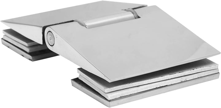 Glastürscharnier, Abgeschrägte Doppelseitige Duschtürscharniere Edelstahl Schwerlast-Glastür-Schrank