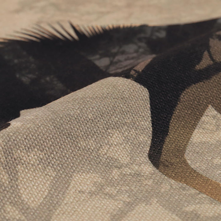 Bonhause 4er Set Kissenbezüge Tiere Leopard 45 x 45 cm Doppelseitig Giraffe Elefant Afrikanische Pol