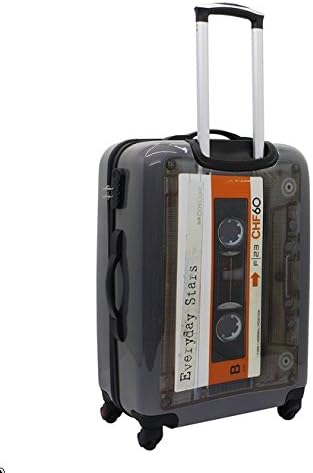 Bowatex Koffer Reise Trolley Bordgepäck Kassette Tape Hartschale Klein 55 cm