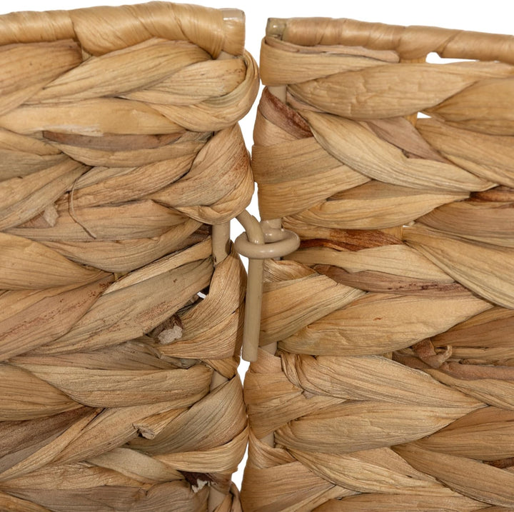 HOMCOM Weihnachtsbaumrock Ø 60 cm Weihnachtsbaum Kragen aus Wasserhyazinthe, Weihnachtsbaumkorb für