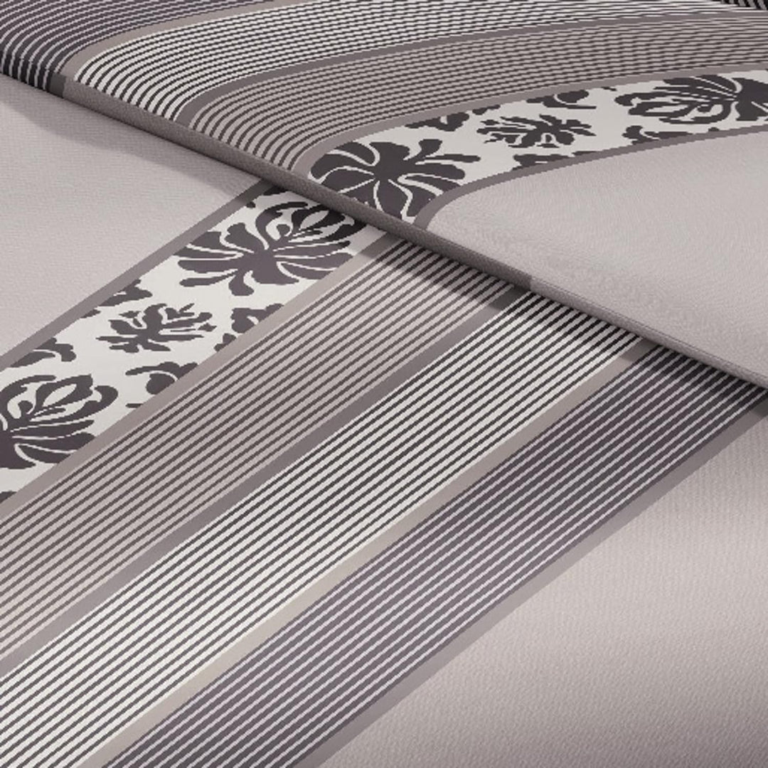 Joop! Bettwäsche Ornament Stripe Mako-Satin Graphit Grösse 135x200 cm (40x80 cm) 135x200 cm + 40x80