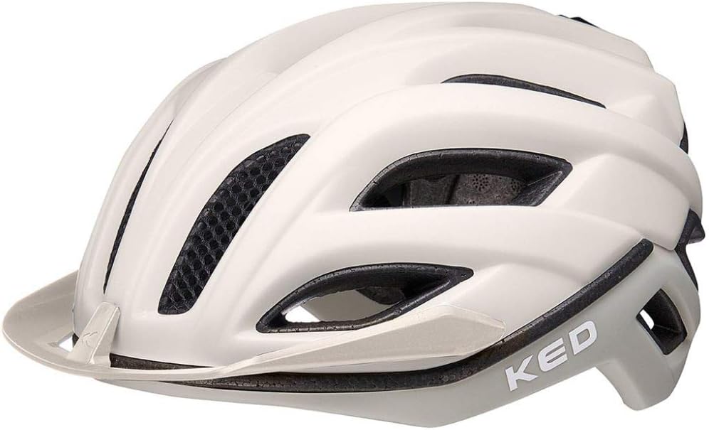 KED Champion Visor Rennrad Fahrrad Helm weiss 2022 M 52-57cm, M 52-57cm