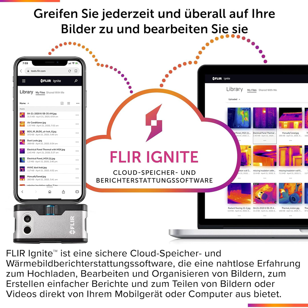 FLIR ONE Pro - iOS - Professional Grade Thermal Camera for Smartphones - with VividIR and MSX Image