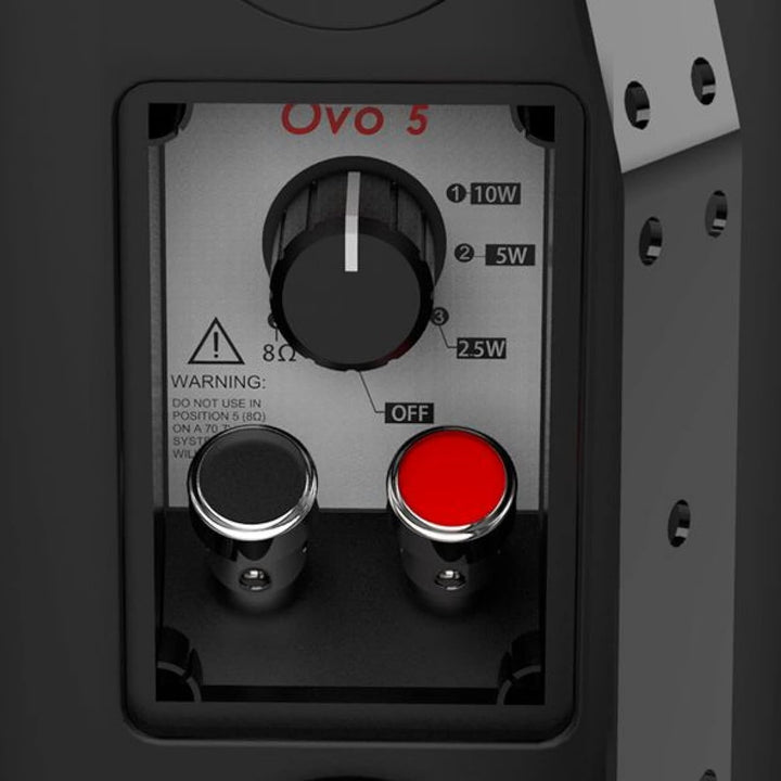 Audibax OVO 5 Black Pareja de Altavoces Pasivos Pared 5 Pulgadas 100v / 8 ohm IP65 Ovo 5 Schwarz, Ov
