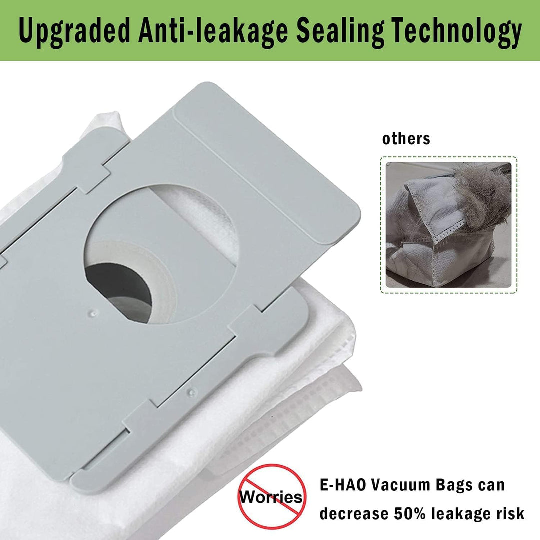 E-HAO 10 Pack Staubsaugerbeutel kompatibel mit iRobot Roomba i, s, j Serien und Roomba Combo i, j Se