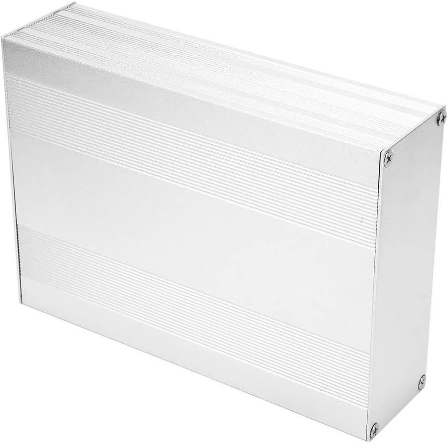 Aluminiumkasten PCB Instrumenten Kühlbox Electronic Project Case 54×145 ×200mm, Silber