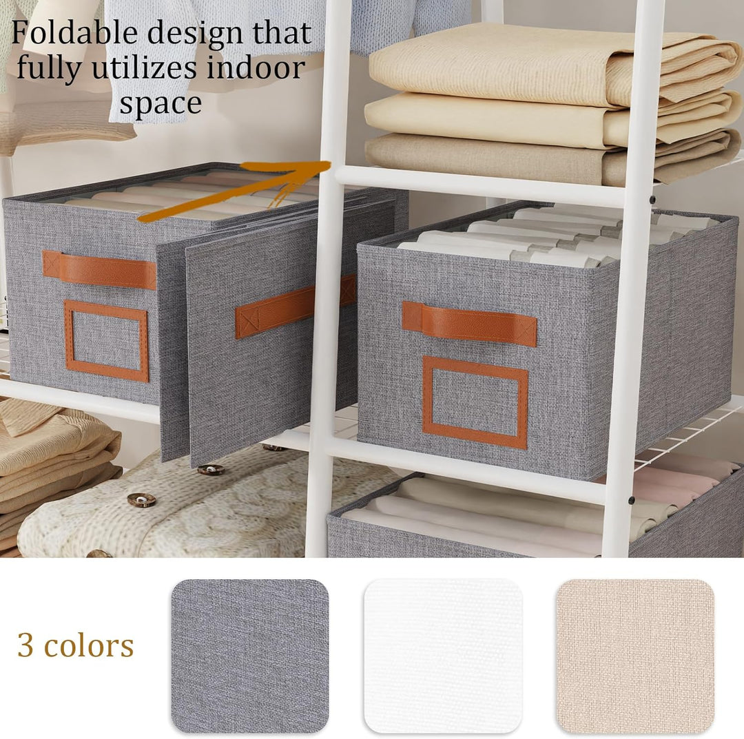 OUTBROS 3 Stück Schubladen Ordnungssystem Kleiderschrank Schrank Organizer Faltbare Aufbewahrungsbox