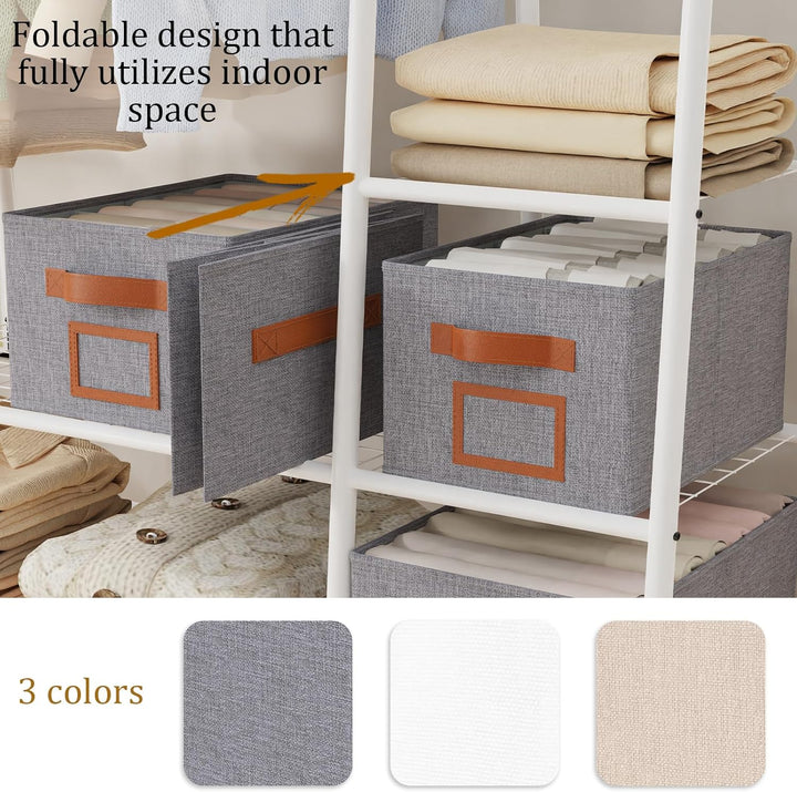 OUTBROS 3 Stück Schubladen Ordnungssystem Kleiderschrank Schrank Organizer Faltbare Aufbewahrungsbox
