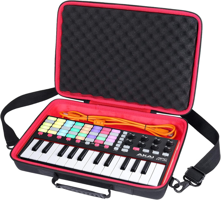co2CREA Hart Reise Schutz Hülle Etui Tasche für Akai Professional APC Key 25 MK2 25-Tasten USB MIDI