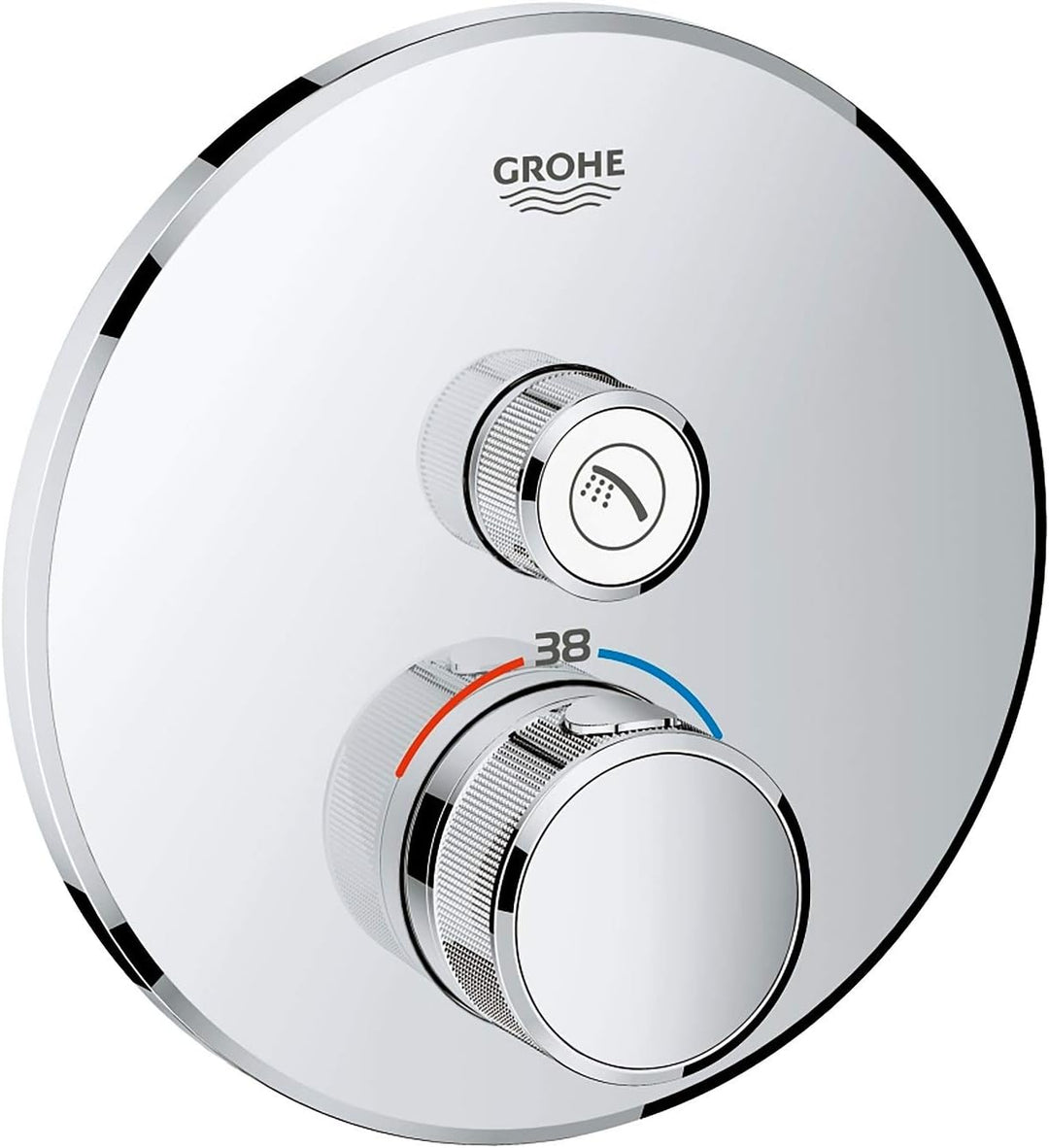 GROHE Grohtherm SmartControl | Brause- & Duschsystem - Thermostat mit einem Absperrventil | chrom |