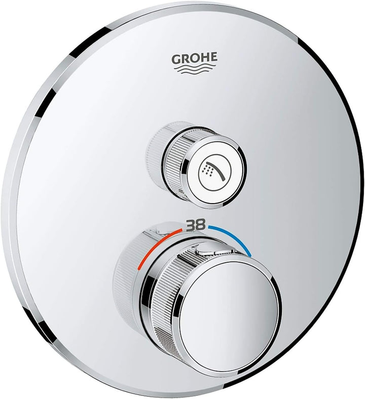 GROHE Grohtherm SmartControl | Brause- & Duschsystem - Thermostat mit einem Absperrventil | chrom |