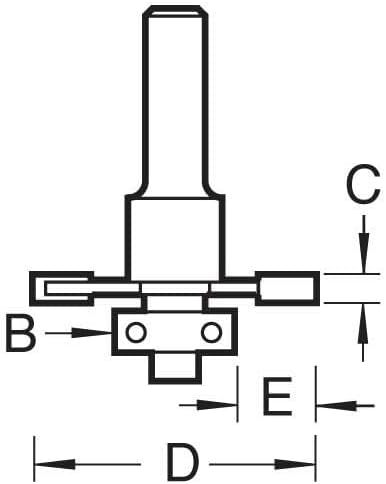 Trend - Slotting 3,2mm geschnitten - C143X1/4TC Schlitz: 6,3 mm Schnitt, Schlitz: 6,3 mm Schnitt