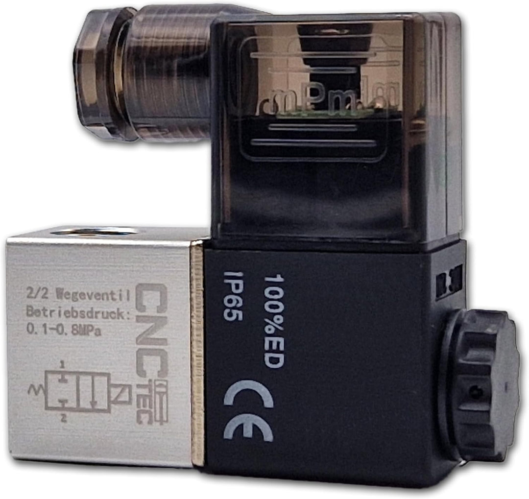 Pneumatik-Ventil 2/2 Wege 1/4" 230 Volt AC Magnetventil Druckluft-Ventil 2/2 Wege 1/4 230 Volt Ac, 2