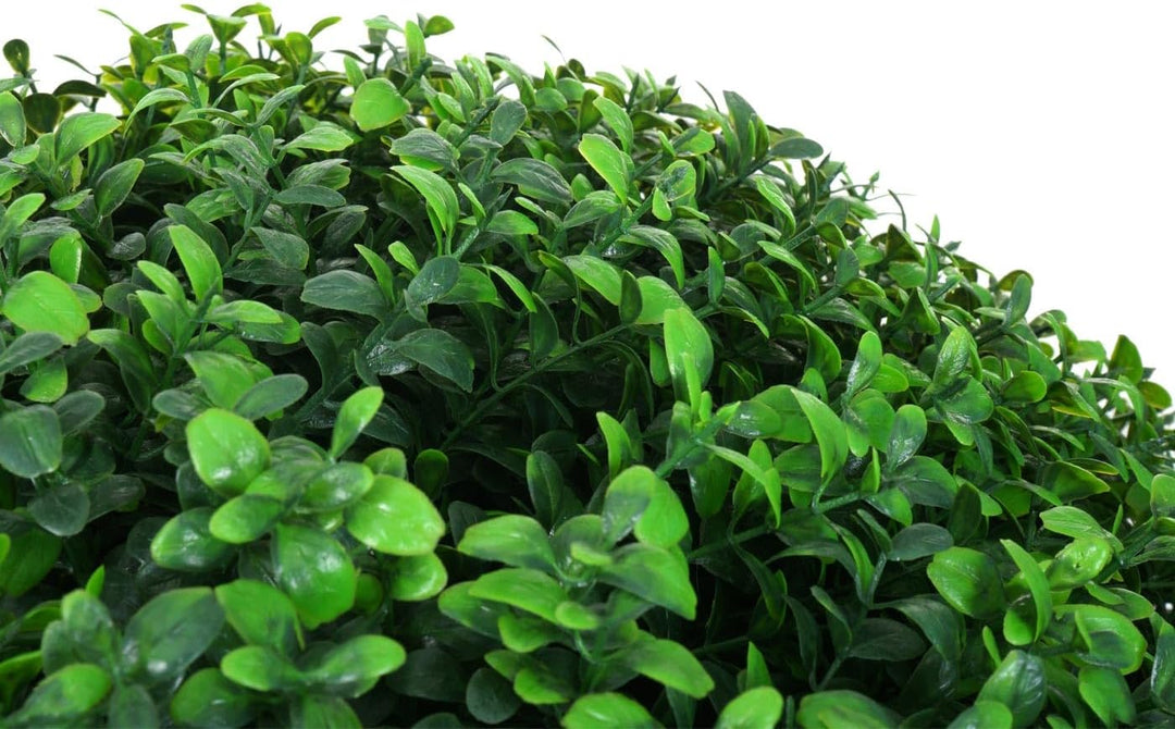 Mendler Künstlicher Busch HWC-L77, Buchskugel Dekopflanze Buchsbaumkugel Kunstpflanze Buxus, Outdoor