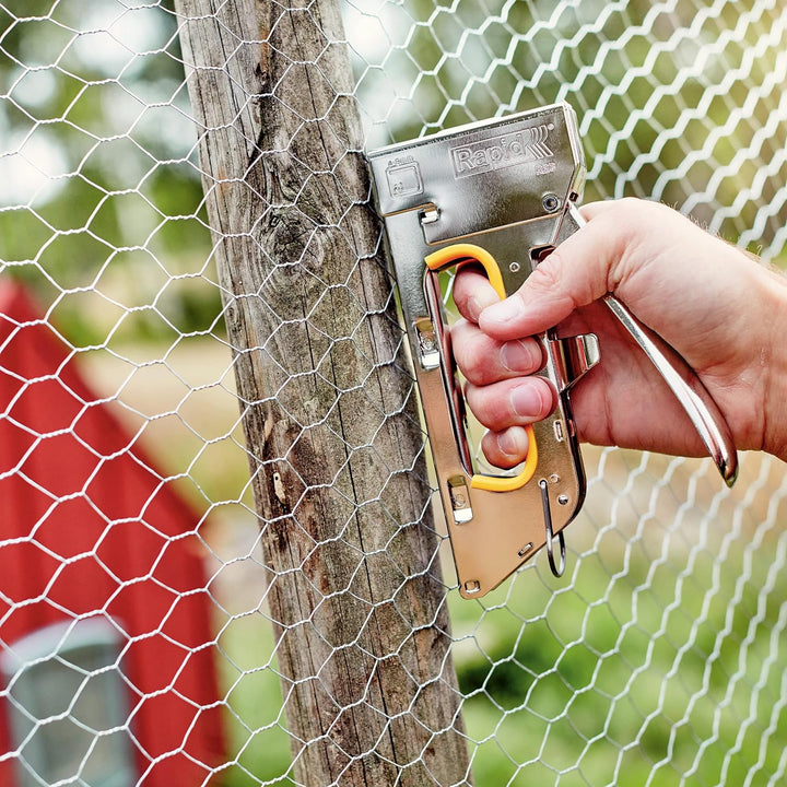 Rapid Handtacker R23, Tacker für Holz und Leinwand, Kompakt, Komplett aus Stahl, für Klammern Typ 13