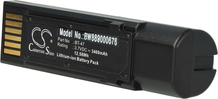 vhbw Akku Ersatz für Datalogic BT-47, RBP-GM45, TW18050652, 128004721 für Barcodescanner POS (3400mA