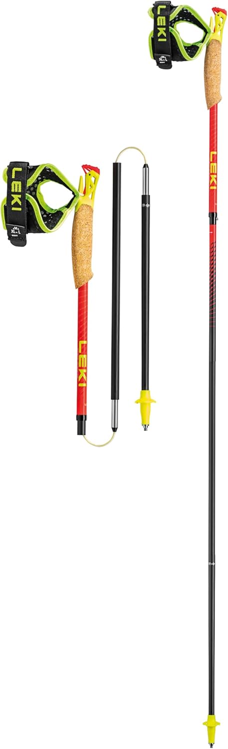Leki Ultratrail FX.One Superlite Trailrunningstöcke 115CM bright red-neonyellow-natural, 115CM brigh