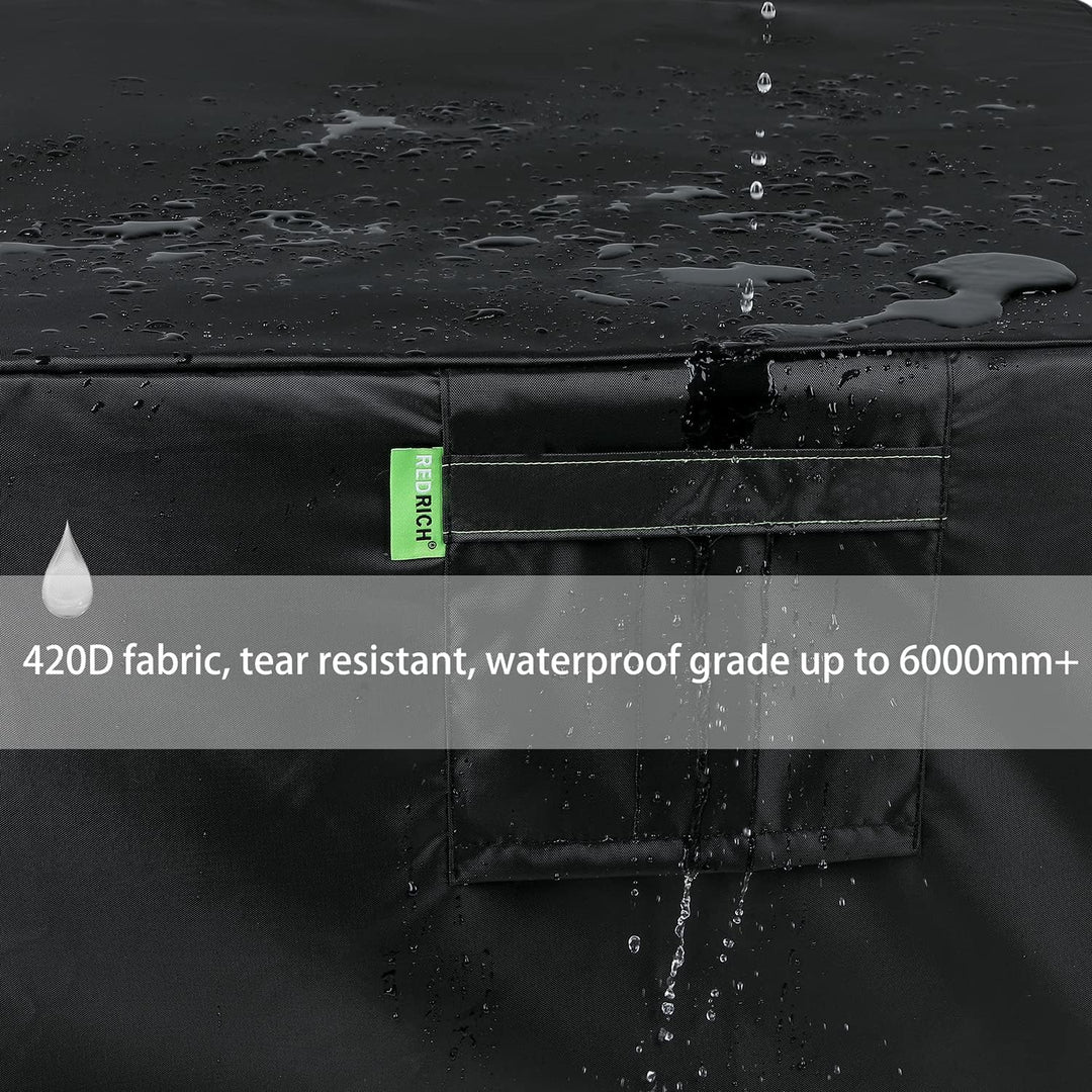 REDRICH Feuerschalen-Abdeckung, quadratisch, strapazierfähig, für den Aussenbereich, vollständige Ab