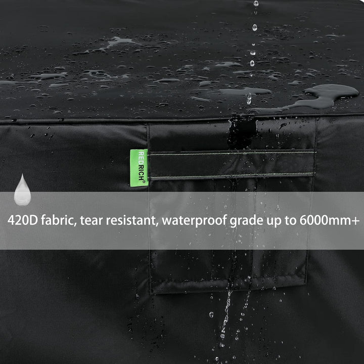 REDRICH Feuerschalen-Abdeckung, quadratisch, strapazierfähig, für den Aussenbereich, vollständige Ab