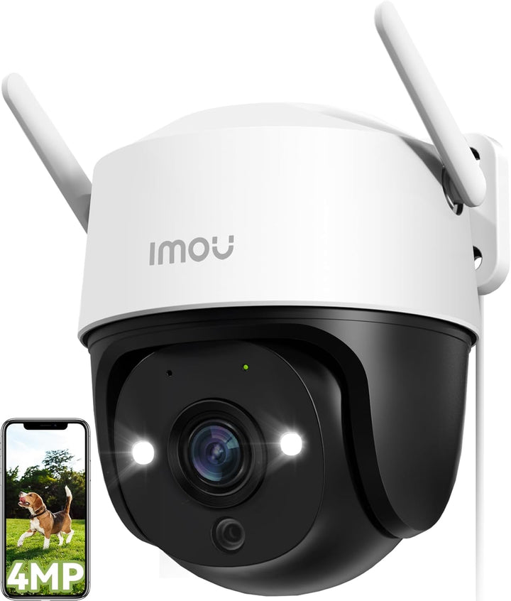 Imou 2.5K/4MP Überwachungskamera Aussen mit AI Personen-/Fahrzeugerkennung, 360° PTZ WLAN IP Kamera