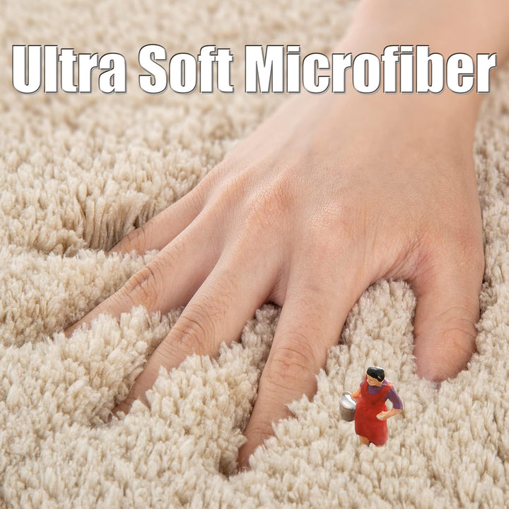 ROLIZOE WC Vorleger mit Ausschnitt Extrem Dicker WC Teppich rutschfest Klovorleger Hochsaugfähige St