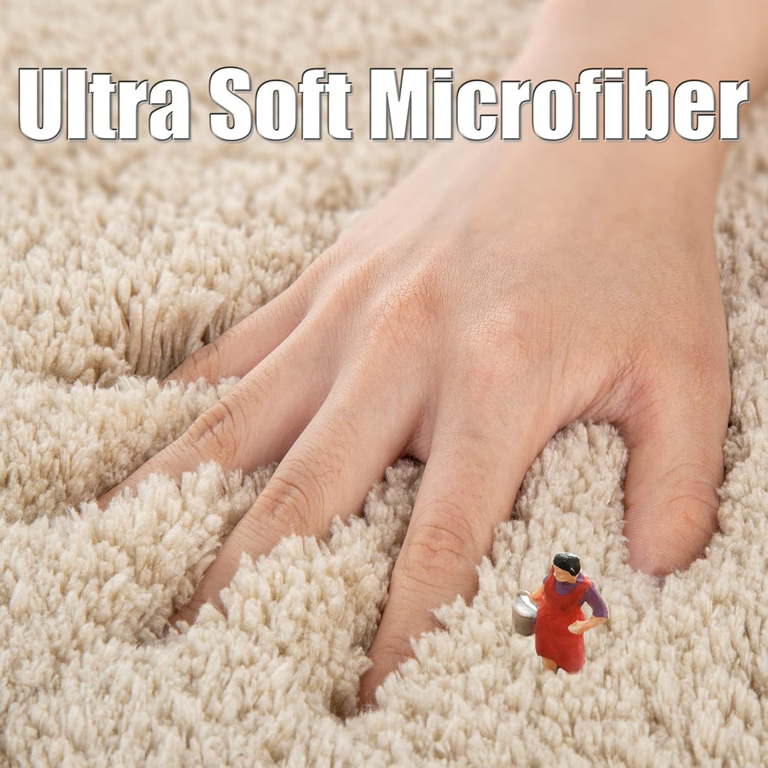 ROLIZOE Extrem Dicker Badematte rutschfest Badteppich Hochsaugfähige Badezimmerteppich Superweicher