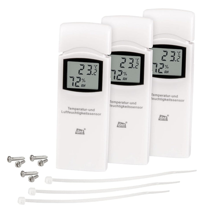 DNT 3er-Spar-Set Zusatz-Thermo-/Hygrosensor DNT000005 RoomLogg PRO WeatherScreen PRO