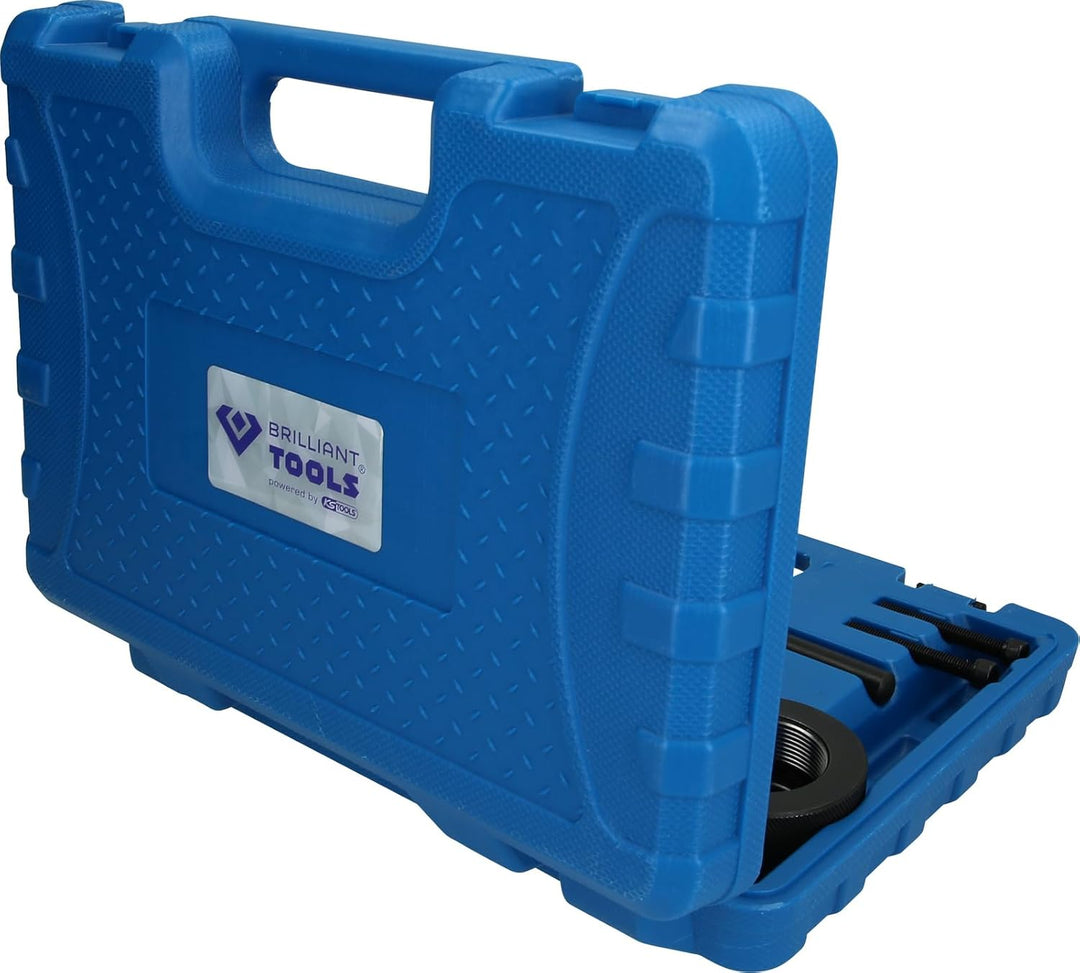 Brilliant Tools BT651100 Montagewerkzeug für Stossdämpfer mit Zuganschlagsfeder, 8-tlg