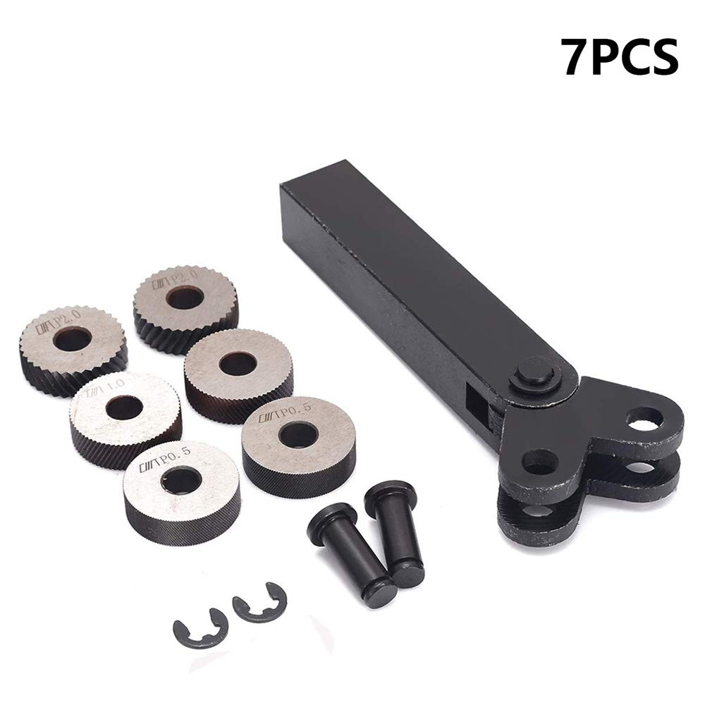 Opaltool Rändelrad-Set, Stahl, Doppelrad, schräge Zähne, Lineares Rändelrad, diagonal, 0,5mm, 1 mm,