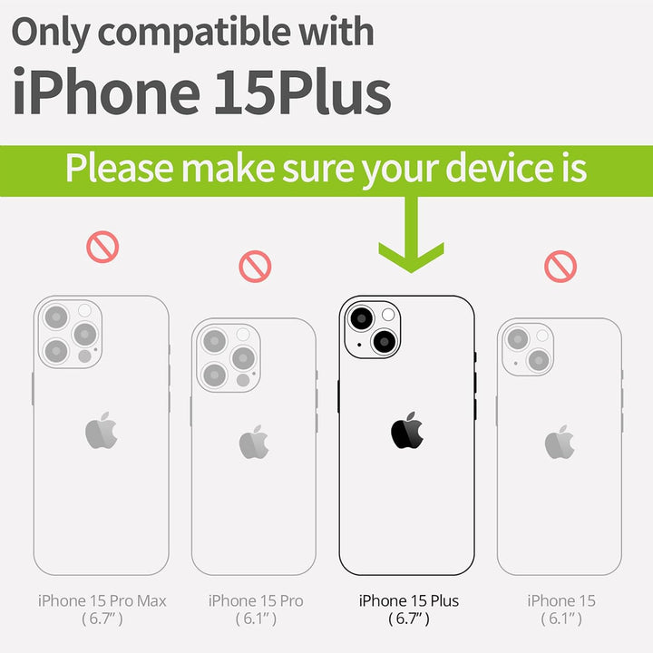 Carveit Holz Handyhülle für iPhone 15 Plus Handyhulle kompatibel mit MagSafe Massivholz für Apple 15