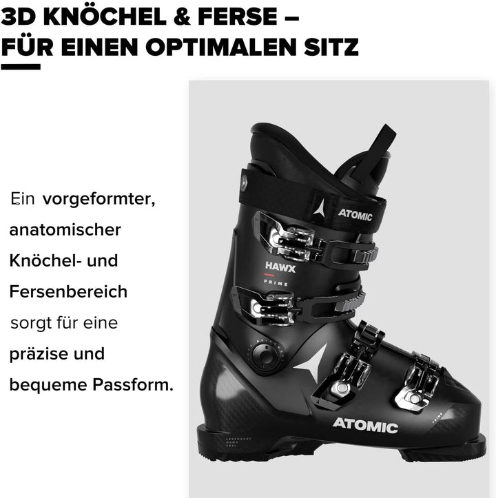 ATOMIC HAWX PRIME Skischuhe - Grössen 24-32.5 - Alpin-Skischuh in Schwarz - Boots mit 3D Knöchel & F